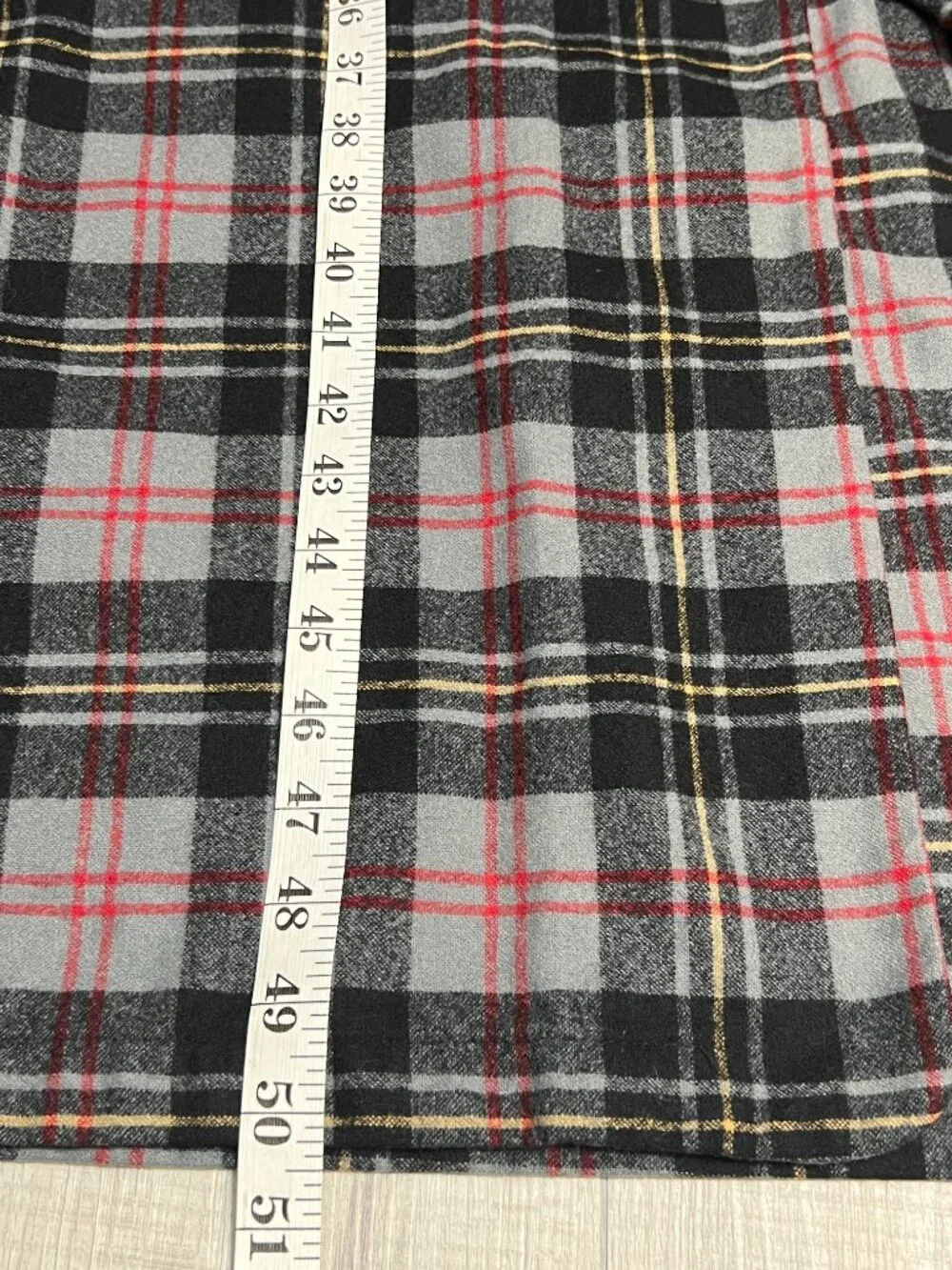 Pendleton Robe Mens XXL Gray Plaid 100% Virgin Wool Long Lounge Bathrobe